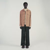 Cross Overshirt Square Cross Jacquard Overshirt Camel