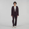 Vaddy Long Rhinestone Cardigan Purple