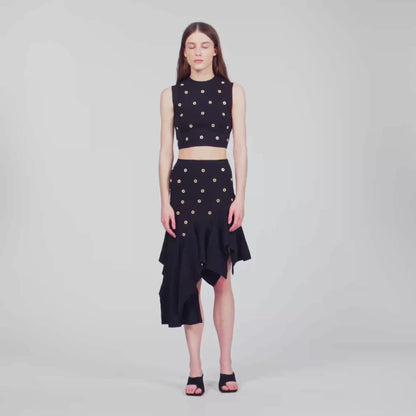 Bel  Knit Jumper Black